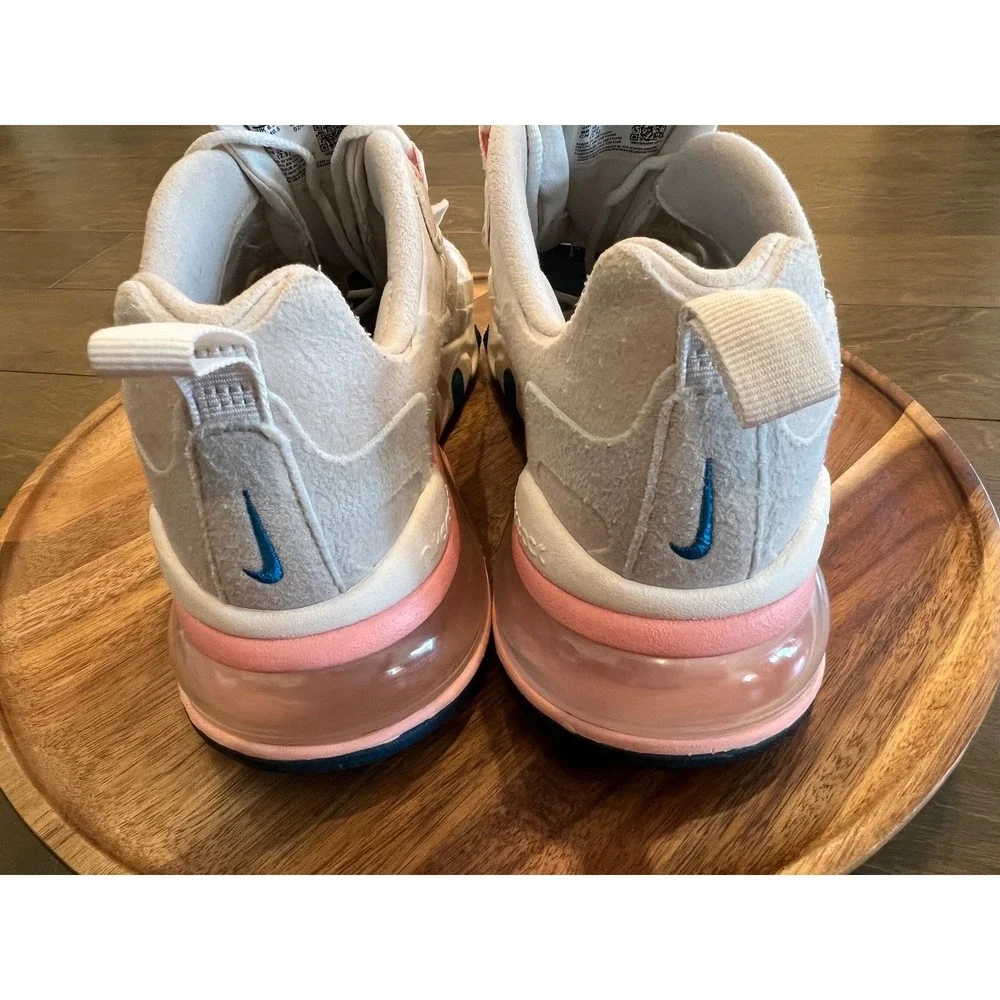 Nike‎ Air Max 270 React Pink Beige Women's Size 9